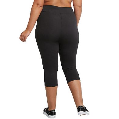 Plus Size Just My Size Stretchy Jersey Capri Leggings