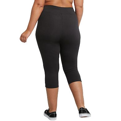 Plus Size Just My Size® Stretchy Jersey Capri Leggings