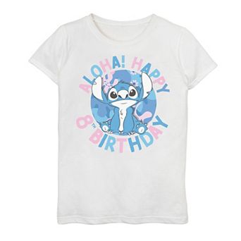 Disney's Lilo & Stitch Girls 7-16 Aloha 8th Birthday Tee