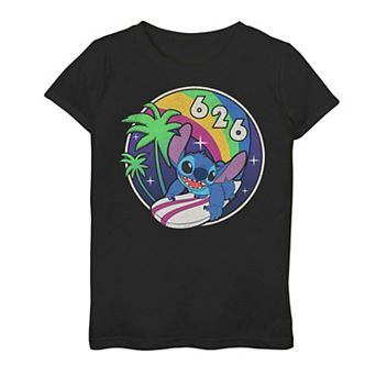 Disney's Lilo & Stitch Girls 7-16 Retro Rainbow Tee