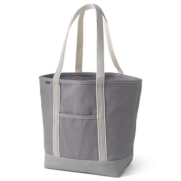 Lands' End Open Top Canvas Tote Bag