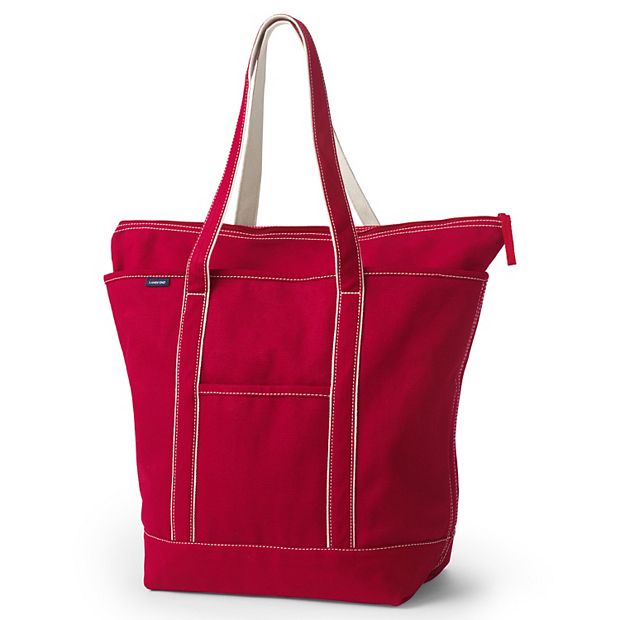 Lands end zip top tote best sale