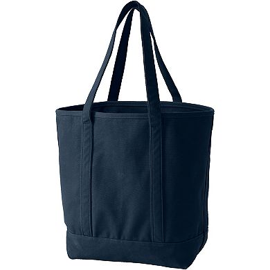 Lands' End Open Top Canvas Tote Bag