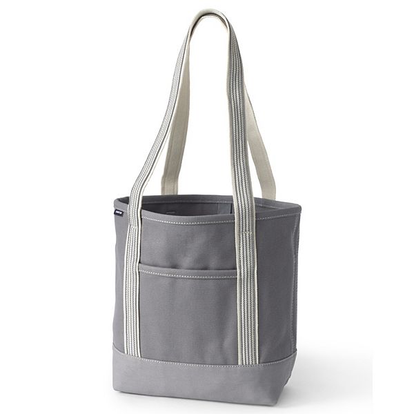 Lands' End Open Top Canvas Tote Bag