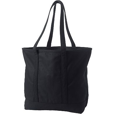 Lands' End Open Top Canvas Tote Bag