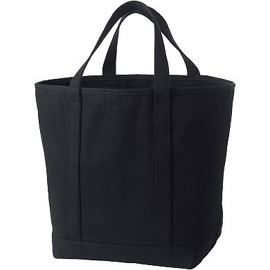 Lands' End Open Top Canvas Tote Bag