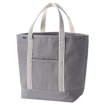 Lands' End Open Top Canvas Large Tote Bag