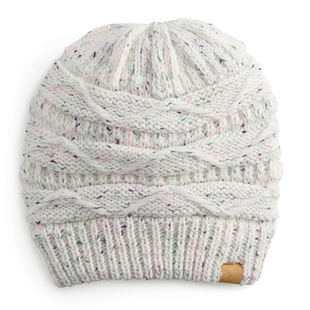 Women's Sonoma Goods For Life® Nep Yarn Chevron Knit Beanie