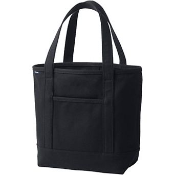 Lands' End Open Top Canvas Medium Tote Bag