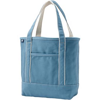 Lands' End Open Top Canvas Medium Tote Bag