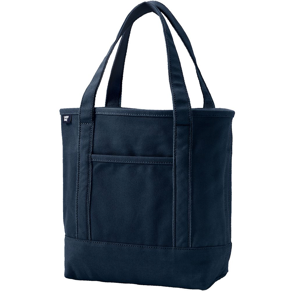Lands' End Open Top Canvas Medium Tote Bag