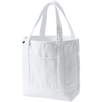 Lands' End Open Top Canvas Medium Tote Bag