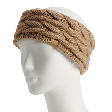 Women's Sonoma Goods For Life® Braided Knit Headwrap with Sherpa Lining
