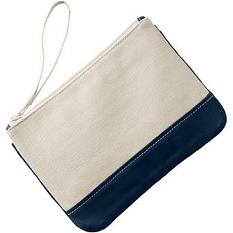 Lands' End Canvas Zipper Pouch