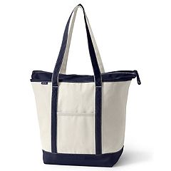 Lands' End, Bags, Euc Lands End Small Zippered Tote Bag