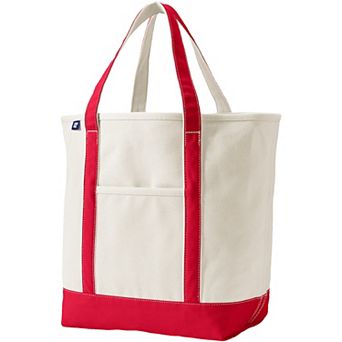 Lands' End 22 in Natural Open Top Canvas Tote Bag