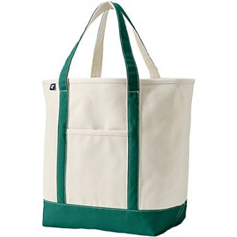Lands' End 22 in Natural Open Top Canvas Tote Bag