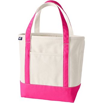 Lands' End 17 in Natural Open Top Canvas Tote Bag