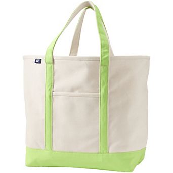 Lands' End 26 in Natural Open Top Canvas Tote Bag
