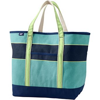 Lands' End Open Top Canvas Tote Bag