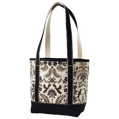 Lands' End Open Top Canvas Long Handle Tote Bag