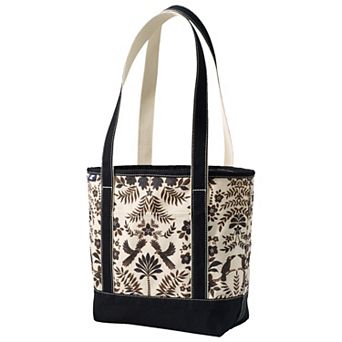 Lands' End Open Top Canvas Long Handle Tote Bag