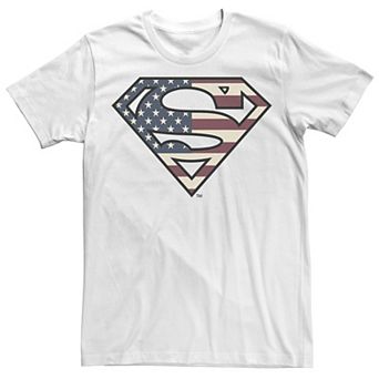 Men's DC Comics Superman Vintage Flag Logo Vintage Tee