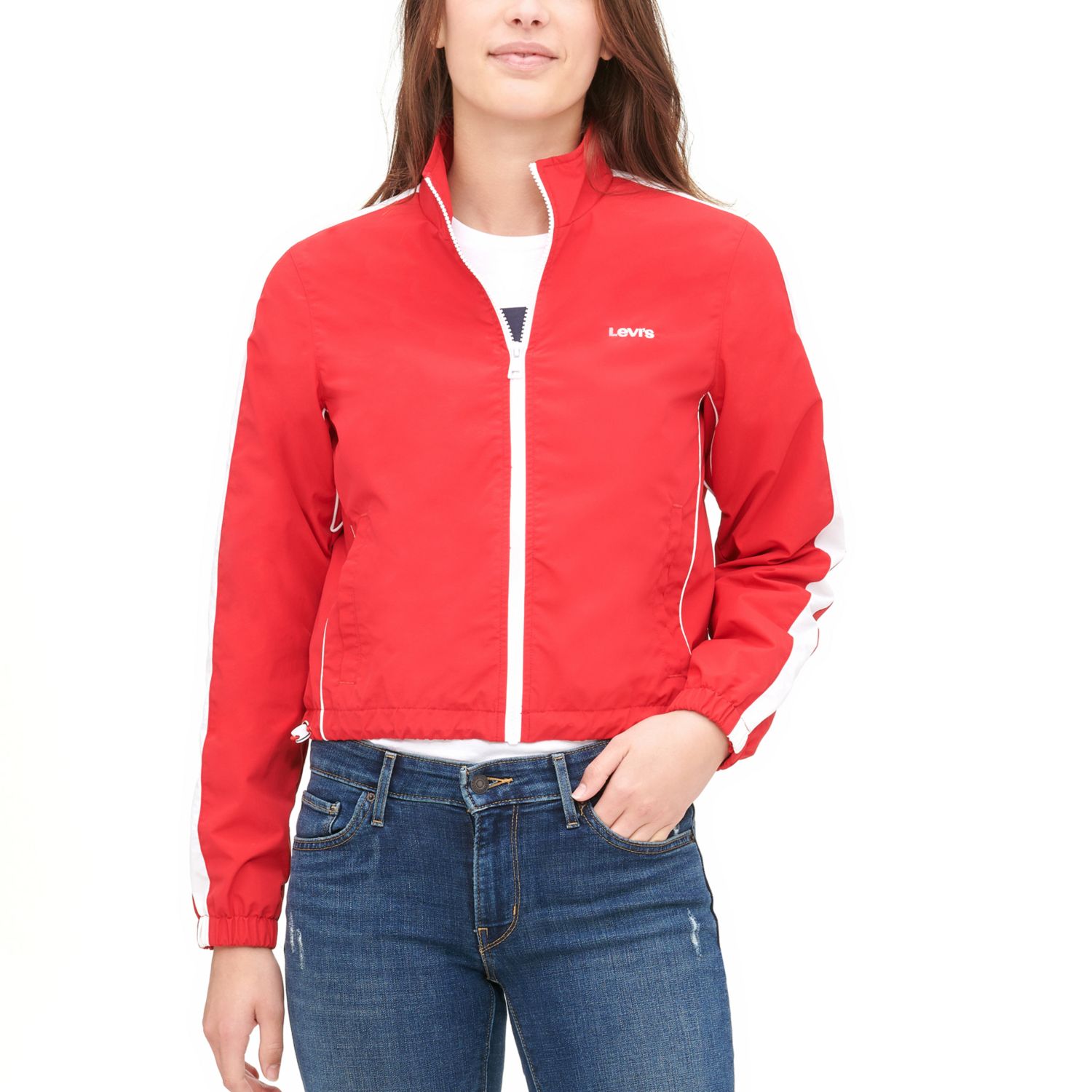 Womens Red Windbreaker Outerwear Clothing Kohl S