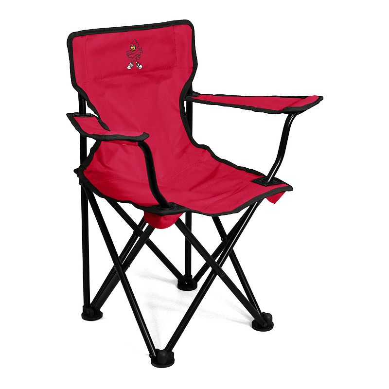 Logo Brands Louisville Cardinals Toddler Portable Folding Chair, Red