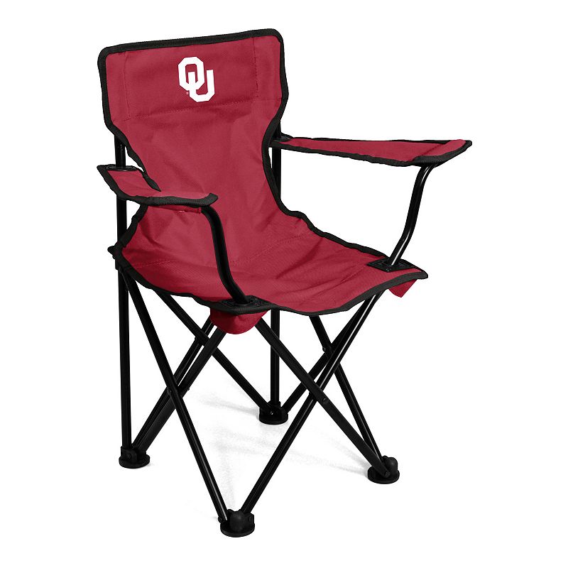Logo Brands Oklahoma Sooners Toddler Portable Folding Chair, Red