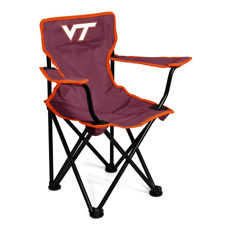 Logo Brands Virginia Tech Hokies Toddler Portable Folding Chair, Red