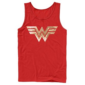 Men's DC Comics Wonder Woman Metallic Logo Tank Top