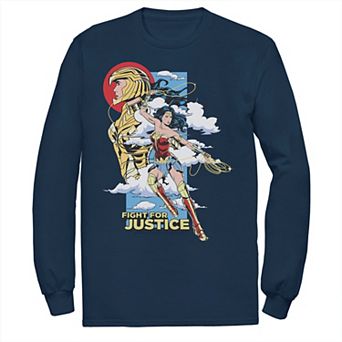 Men's DC Comics Wonder Woman Fight For Justice Poster Tee