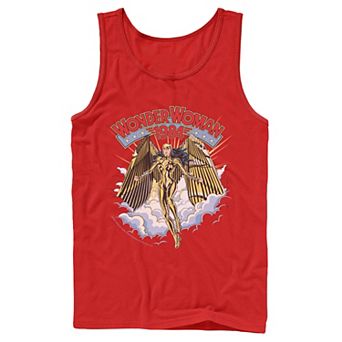 Men's DC Comics Wonder Woman Gold Suit Wonder Retro Comic Tank Top