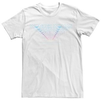 Men's DC Comics Wonder Woman Retro Stacked Text Tee