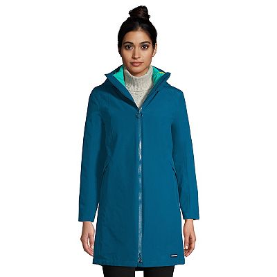 Women s Lands End Squall 3 in 1 Waterproof Winter Long Coat with Hood