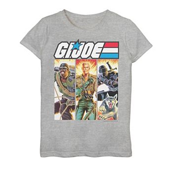 Girls 7-16 G.I. Joe Character Panel Logo Graphic Tee