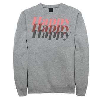 Men's Fifth Sun Happy Text Stack Sweatshirt