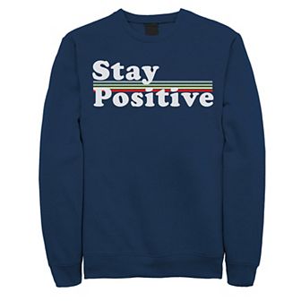 Men's Fifth Sun Stay Positive Rainbow Sweatshirt