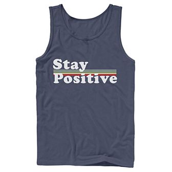 Men's Fifth Sun Stay Positive Rainbow Tank Top