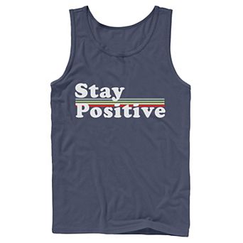 Men's Fifth Sun Stay Positive Rainbow Tank Top