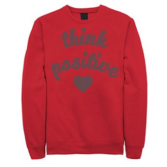Men's Fifth Sun Think Positive Heart Sweatshirt