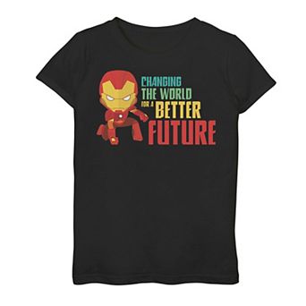Girls 7-16 Marvel Iron Man Better Future Graphic Tee