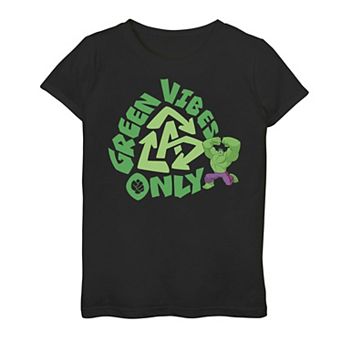 Girls 7-16 Marvel Hulk Green Vibes Logo Graphic Tee