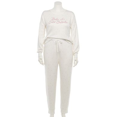 Plus Size LC Lauren Conrad Pajama Top & Pajama Pants Set