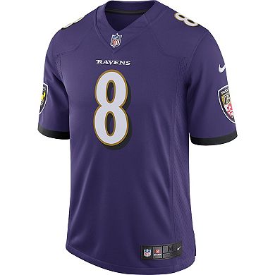 Men's Nike Lamar Jackson Purple Baltimore Ravens Speed Machine Limited ...