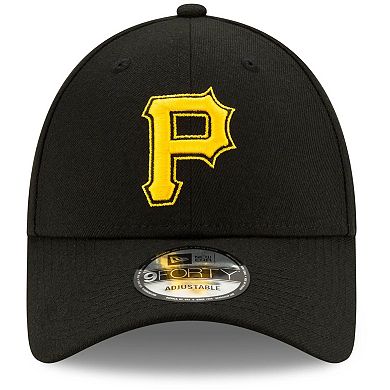 Men's New Era Black Pittsburgh Pirates Alternate 2 The League 9FORTY Adjustable Hat