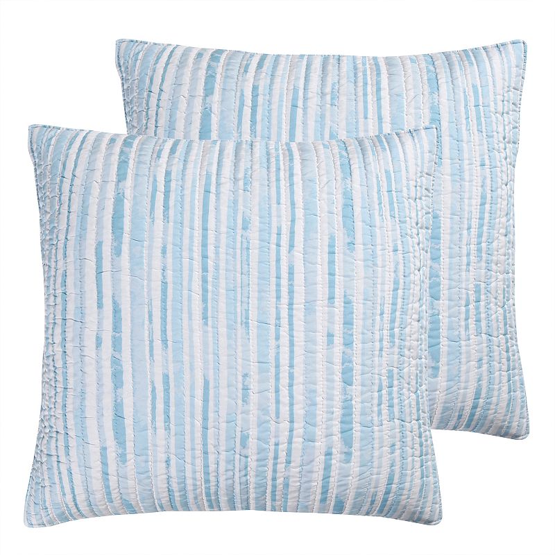 Levtex Home Crete 2-pack Euro Sham Set, Blue