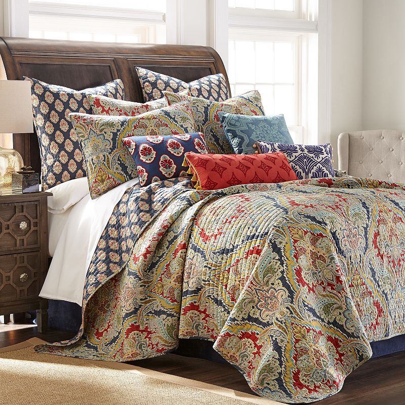 Levtex Home Moreno Quilt Set and Shams, Multicolor, King