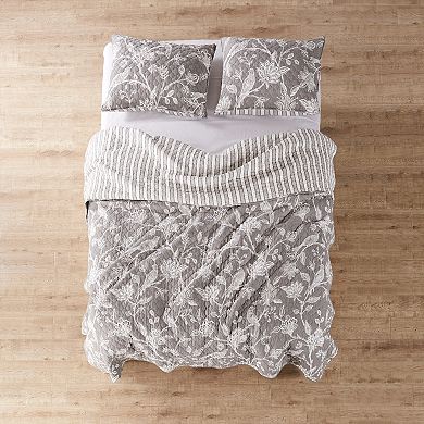 Levtex Home Tanzie Black Quilt Set and Shams